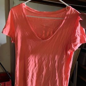 Orange American Eagle V-Neck. Size medium.